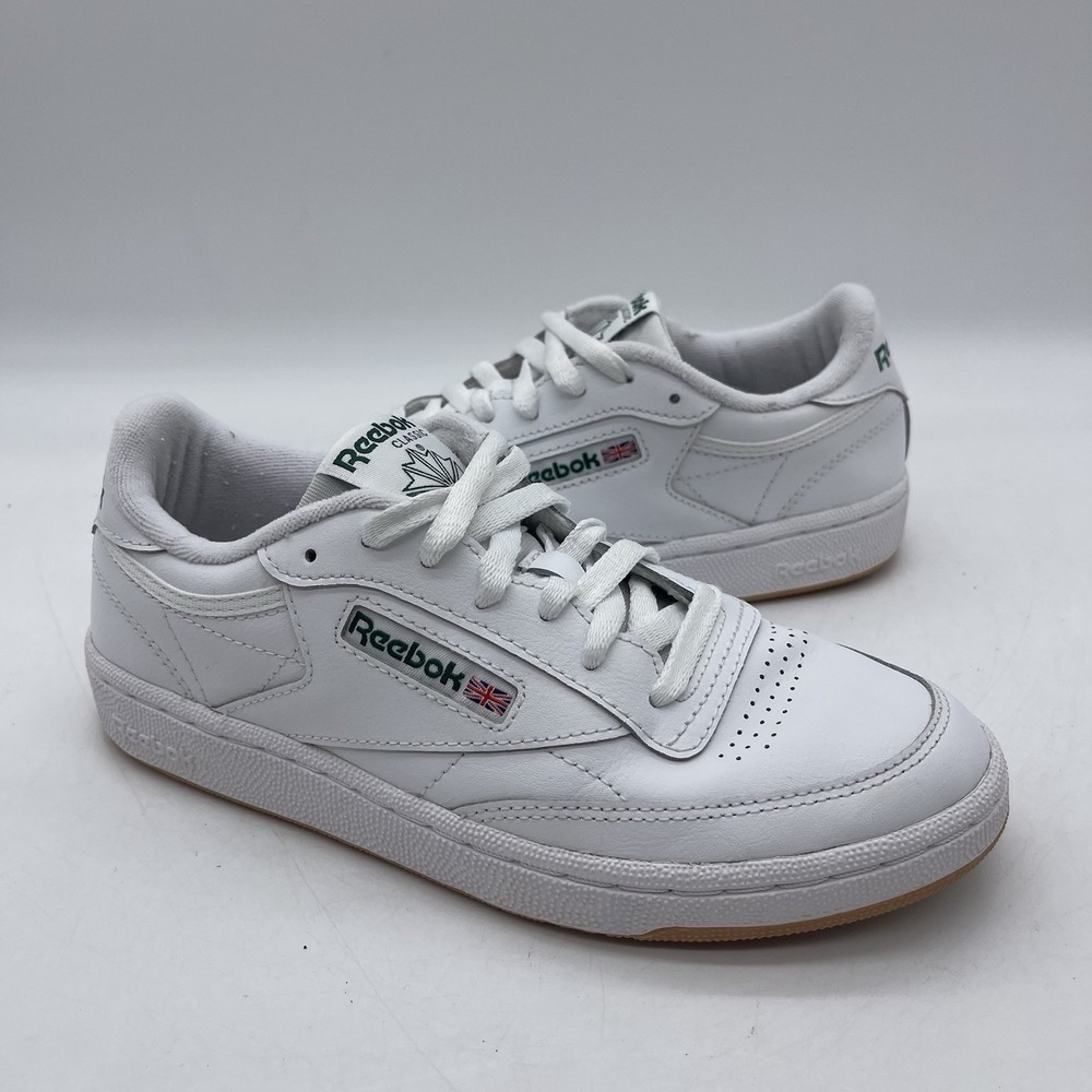Reebok Club C 85 100069818 Women's Size 6.5 Shoes White Green Lifestyle Sneakers